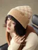 Grosor/Actitud "100% Lana" Jacquard Estéreo Tecnología Peinada Gorro de Punto Cuadros para Mujeres y Hombres