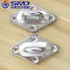 Aço inoxidável 316 argola de olhal em diamante gancho anel de puxar corda anel de fivela de porta em diamante gancho de ventilador fivela de porta