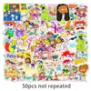 50 soldados traviesos graffiti caricatura personalizada animación DIY computadora equipaje patineta calcomanías para coche impermeables