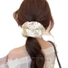 Goma para el pelo de satén con lunares, un sujetador de pelo de alta gama para mujer, no tira ni deja marcas en el pelo, perfecto para moños y otros peinados