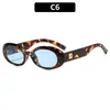 Gafas de Sol Ovaladas Retro Estilo Europeo y Americano para Fotografía Callejera al Aire Libre Nueva Moda Chica Popular Protección Solar Ciclismo Gafas de Sol Transfronterizas