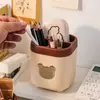 Portalápices de Dibujos Animados Organizador Multifuncional para Estación de Trabajo de Oficina Caja de Almacenamiento de Papelería de Gran Capacidad para Escritorio de Estudiante