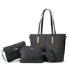 Bolsa Feminina 2026 Nova Outono e Inverno Versátil Pelúcia Conjunto de Quatro Peças Bolsa Tote Grande Capacidade Bolsa de Ombro Transversal Item Quente Transfronteiriço