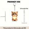 Chaveiro Acrílico Plano 2D Transfronteiriço É um Presente para Aqueles que Amam Arte, Amantes, Parentes e Amigos