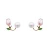@ Oferta Especial @ Brincos de Pérola Tulipa Coreana Novos Brincos da Moda de Temperamento de Alta Qualidade Atacado Estilo Mais Vendido