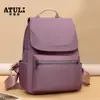 Mochila de Tecido Oxford Tendência Feminina Nova Moda Bolsa Feminina Simples Versátil Grande Capacidade Mochila Casual para Viagem