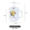 Taza de Té de Cerámica con Tapa, Nuevo Estilo Chino con Diseño Floral y de Pájaros, para Uso en Casa, Uso Diario, Uso Comercial en Hoteles, Taza de Té al por Mayor, Taza