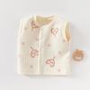 Chaleco para bebé Primavera Otoño e Invierno Bebé Niños y Niñas Algodón de Tres Capas Chaleco Cálido Recién Nacido Niños Chaleco Exterior