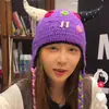 Gorro Raro Tejido a Mano Gorro de Marinero de Sailor Moon Gorro de Lana Otoño e Invierno Capucha Tejida Divertida Cúpula