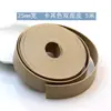 Tira de Cuero Doble Cara de 5m de Largo en Color Marrón Rojizo Estilo Vintage, Tira de Piel Sintética de PU Hecha a Mano, Accesorio Adhesivo de Doble Capa para Ropa, Bolsos y Cuerdas de Cuero DIY
