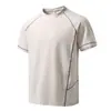 Camiseta Personalizada para Hombre con Cuello y Diseño Patchwork, Camiseta de Manga Corta para Hombre para Deportes al Aire Libre Verano 2026