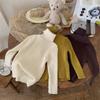 [suéter para niños en stock 2025 otoño e invierno nuevo versión coreana para niños y niñas suéter de cuello alto chaqueta cálida comodín
