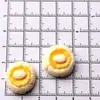 Accesorios de Resina Mini Comida Horneada Artificial Juguete Pan DIY Pegamento de Crema Parche para Funda de Teléfono Móvil Accesorios para el Cabello Materiales Decorativos