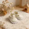 Boneca de pelúcia Mia batata espanhola 24cm com vestido de balé de tule rosa 20cm, sapatos novos de couro com tira em T e sapatos de lona