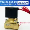 Válvula Solenoide de Dos Posiciones y Dos Vías Normalmente Cerrada Vx2120-X64 08/10/15/2 Vías 3 Vías/4 Vías Ac220V/Dc24V