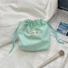 52241 Bolsa de armazenamento de feixe de cor sólida Fones de ouvido Bolsa de pano pequena Bolsa interna de cosméticos Bolsa de armazenamento portátil Absorventes higiênicos
