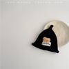 Gorro de lã para bebê Outono e inverno, chapéu quente à prova de vento, super fofo, chapéu de urso da sorte, pulôver para meninos e meninas, chapéu de malha para bebê