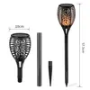 Lámpara de Llama Solar, Lámpara de Jardín para Exteriores, Lámpara de Montaje en Suelo, Lámpara de Antorcha Calavera Simulada, Lámpara de Jardín Impermeable, Lámpara de Paisaje
