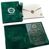 Porta-Cartão de Convite de Casamento de Veludo Verde Militar Personalizado para Atacado, Cartão de Convite de Acrílico Carimbado a Ouro, Nicho de Alto Padrão
