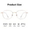 Gafas de Prescripción para Mujer Antivaho Fotocromáticas Ultraligeras, Montura Pequeña de Oro Rosa a la Moda, Monturas de Titanio, Danyang Eyewear