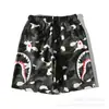 Pantalones Cortos Casuales de Verano con Estampado de Cabeza de Tiburón para Hombre Marca Trendy Transfronteriza Pantalones Casuales de Camuflaje Tejido de Rizo Pantalones Cortos de Alta Calidad
