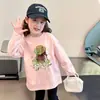Camiseta de manga larga de algodón puro estilo coreano para niñas, nueva colección de otoño 2026, camiseta básica divertida para niñas, top casual, estilo ins