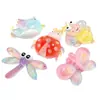 Accesorios de Resina de Insectos Coloridos de Dibujos Animados DIY Pasador Hecho a Mano Accesorios para el Cabello Diadema Hebilla de Zapato Colgante Materiales Decorativos Mayoreo