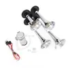 Bocina eléctrica Fabin 12v súper sirena bocina de coche metal cuatro tubos 24v camión modificado bocina de aire impermeable