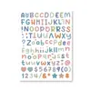 Novos Adesivos de Letras Inglesas de 0,5 Polegada Tamanho Pequeno Decoração de Cartão de Cumprimentos Material para Scrapbook Adesivos de Letras
