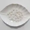Nuevas Cuentas Sueltas Luminosas Perladas Huecas de Estrella de Cinco Puntas con Agujero Recto para Correas de Teléfono DIY, Estuches para Bolígrafos, Cadenas y Otros Accesorios