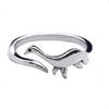 Comercio exterior transfronterizo lindo exquisito dinosaurio modelado anillo joyería moda femenina estegosaurio animal anillo fábrica al por mayor