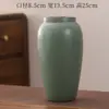 Vaso Hidropônico Cerâmico de Grande Diâmetro, Recipiente para Flores Frescas e Secas, Ornamento Retro de Luxo Leve, Entrega de Flores, Vaso de Flores Minimalista Moderno