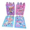 Venta Caliente Transfronteriza Labubu Tres en Uno Cuaderno Creativo Multifuncional Libro de Pegatinas para Vestir Estudiante Spiral Libro Mayorista