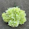 Fabricante de Flores Artificiales para Bodas Verdes Hortensia Verde Rosa Rocío de Golondrina Loto Bola de Cebolla Decoración Suave para Bodas Flor Artificial al por Mayor