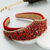 Diadema Homing Nueva Barroca Retro Exagerada Vidriera Moda Personalidad Super Flash Diadema Corona Accesorios para el Cabello para Mujeres