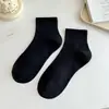 Meias masculinas finas de algodão puro para primavera e verão, esportivas desodorantes, unissex, longas e de comprimento médio, meias antibacterianas, respiráveis e absorventes de suor