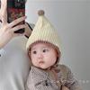 Gorro de bebé de otoño e invierno para niños y niñas con forro polar grueso y protección para los oídos, gorro de elfo puntiagudo súper lindo, gorro a prueba de viento para bebé, moderno
