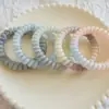 Cordón para Teléfono de Gradiente Fresco de Verano, Diadema, Dulce y Lindo, Goma Elástica Sin Costuras, Lazo para el Cabello de Mujer, Accesorio para el Cabello de Alta Elasticidad, Arcoíris