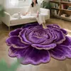 Alfombra de Flor de Forma Especial, Absorbente de Agua, Antideslizante, Fácil de Cuidar y Fácil de Limpiar, Felpudo Cuadrado de Cristal Terciopelo Estilo Chino, Alfombra de Piso de Cobertura Total para Adorar