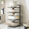Estante de almacenamiento de cocina doméstico multifuncional para almacenamiento de ollas, estante de varias capas para gabinete, fregadero, estufa, estante para ollas de varias capas