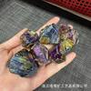Atacado Turmalina Preta Natural Galvanizado Colorido Original Pedra Home Ornaments Jóias Galvanizado Colorido Original Pedra Cascalho