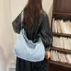 Bolsa de Mezclilla Casual para Mujer, Bolso de Hombro de Gran Capacidad, Bolso Casual para Estudiante Universitario, Bolso Cruzado, Bolsa Grande