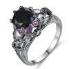 Wish Atacado Novo Produto Criativo Conjunto de Anéis de Caveira com Diamantes Anel de Zircônia Colorido Anel Estilo Europeu e Americano Feminino