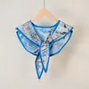 Chal Estilo Pintura al Óleo con Colgante de Perla, Chal Pequeño para Hombros para Mujer, Cuello Falso Decorativo de Anacardo de Alta Gama, Chaleco para Habitación con Aire Acondicionado