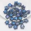 Nuevas Cuentas Sueltas de Vidrio de Zorro Electrochapado de 12 mm Accesorios de Material para Joyería Hecha a Mano DIY Cadena de Teléfono Estilo Iridiscente