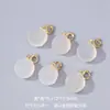 Gelatina Natural de Lichi Ágata Blanca Bolsa de la Suerte Colgante de Garra de Gato Oro Real de 18K Joyería Antigua con Cuentas Accesorios Venta al por Mayor