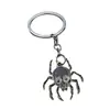 Nuevo spoof de Halloween transfronterizo moverá ojos araña accesorios DIY colgante accesorios de aleación llavero