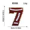 Parches de bordado digital para toallas, insignias bordadas, parches para ropa de la serie de fútbol, rugby y baloncesto más vendida transfronteriza