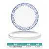 Conjunto de decoração de mesa de cerâmica estilo chinês para hotel restaurante restaurante Tigela e prato comercial conjunto de quatro peças resistente a altas temperaturas cor sob esmalte Alto senso
