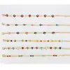 Pulsera de Aleación de Venta Caliente Transfronteriza, Versátil, Creativa y de Moda, Pulsera Femenina de Ojo de Diablo Corazón Estilo Europeo y Americano Ins